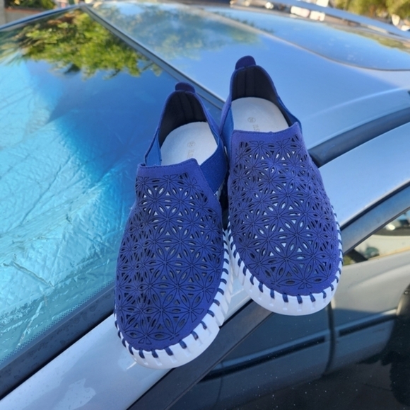 ILSE JACOBSEN Tulip  Blue Web shoes - Picture 4 of 7